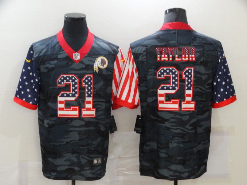Men Washington Redskins #21 Sean Taylor Camouflage national flag Nike Limited NFL Jersey->los angeles rams->NFL Jersey